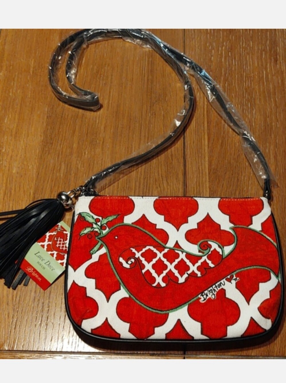 Brighton Love Dove Pouch Crossbody NWT
